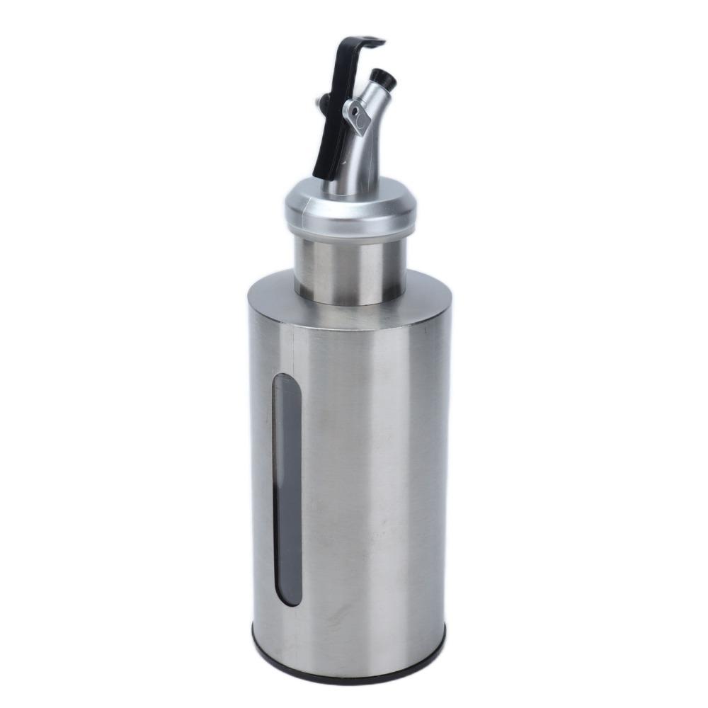 2pcs 190ml/290ml Oil Dispenser Bottle Stainless Steel Vinegar Dispenser Bottle Home Kitchen Use