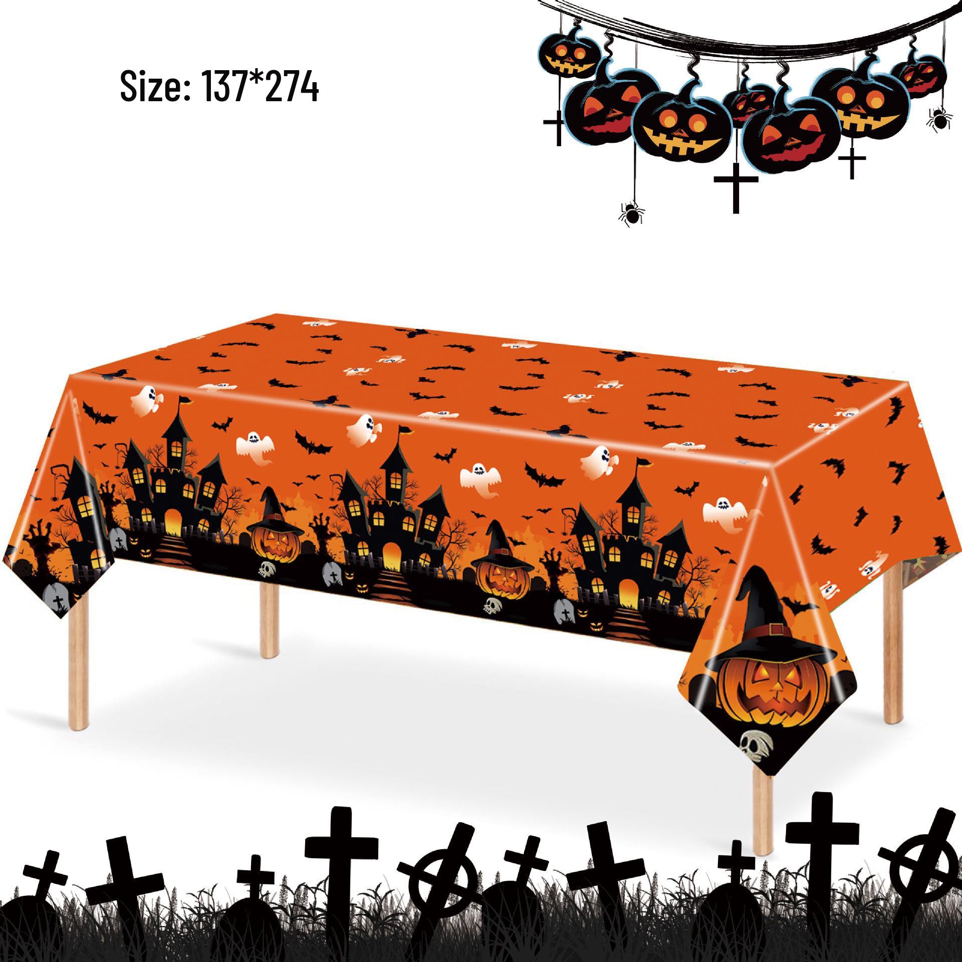 Spiderweb Halloween Tablecloth for Cross-border Theme Parties