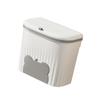 Kitchen Compost Bin Cabinet Door Mounted Trash Can with Lid Under Sink Garbage Storage Solution Plastic Waste Container