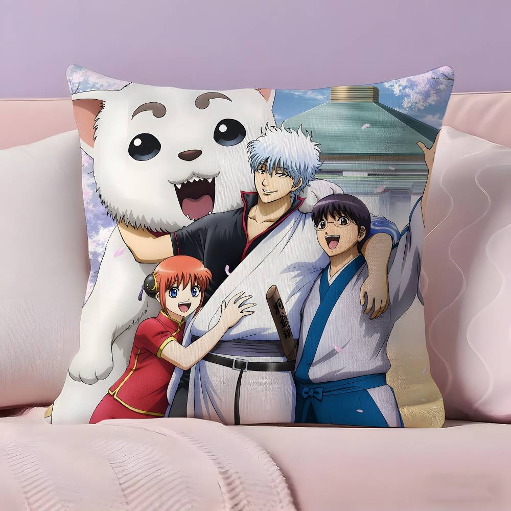 G-GINTAMA Anime Pillow Case  Ultra Soft Skin Friendly Fabric Cloud Like Comfort & Concealed Zipper