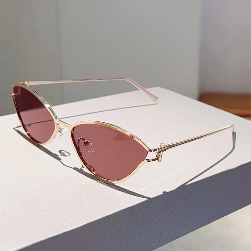 Women Vintage Sunglasses New Fashion Cat Eye Multi-color Casual Shades Retro Trendy Luxury Brand Design Sun Glasses