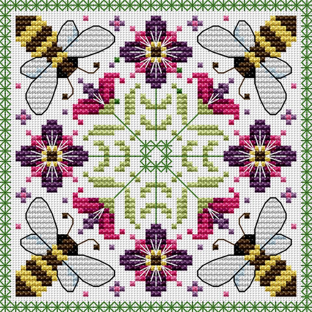 Partial Embroidery Eco-cotton Thread 14CT Counted Animal Cross Stitch Kit