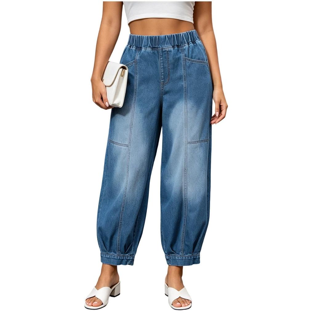 Women's Wide Leg Jeans Loose Fit Casual Denim Pants for Everyday Outfits