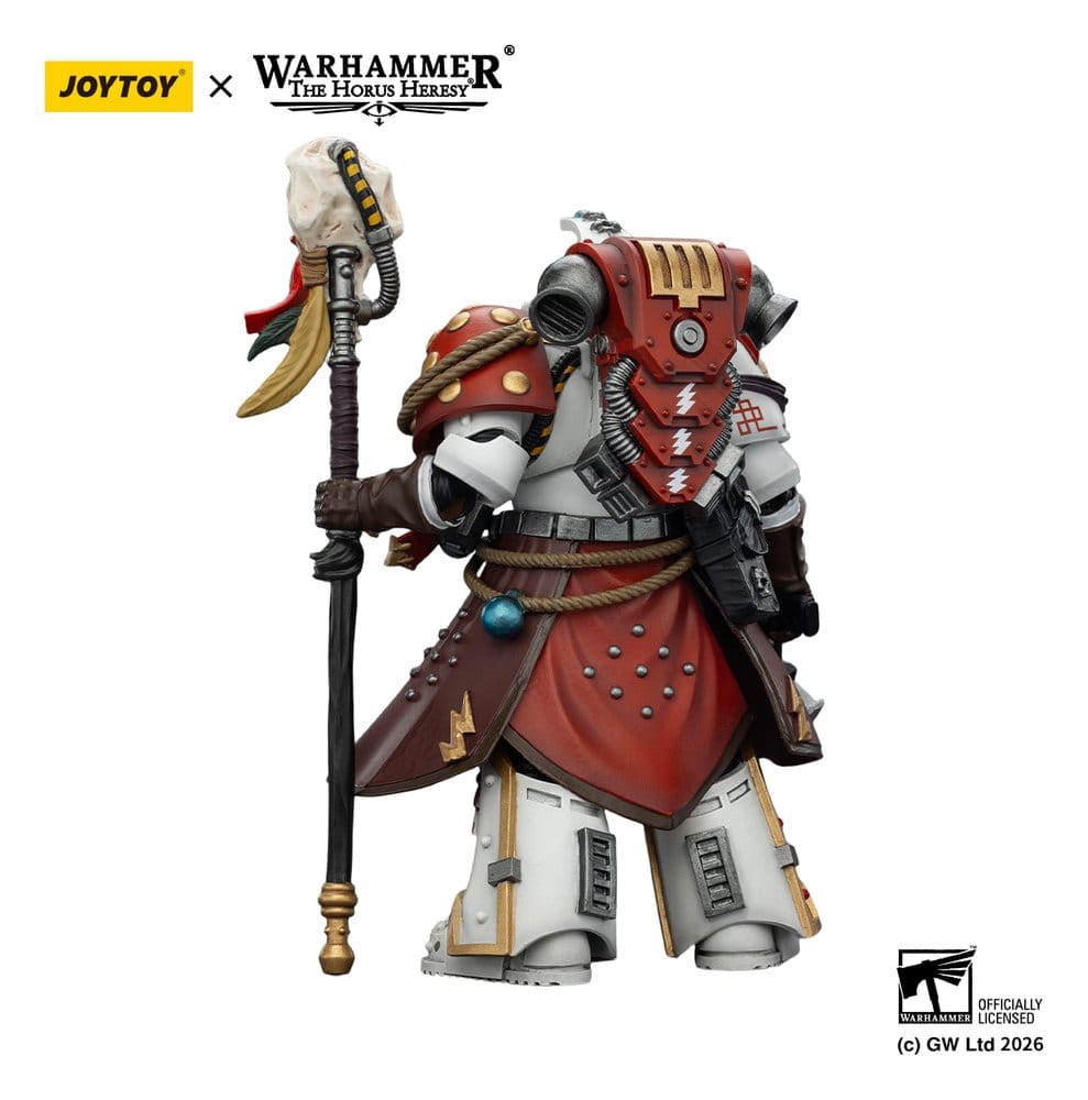 Joy Toy Warhammer 40,000 - White Scars Stormseer Consul - Stormseer Consul With Force Staff And Bolt Pistol