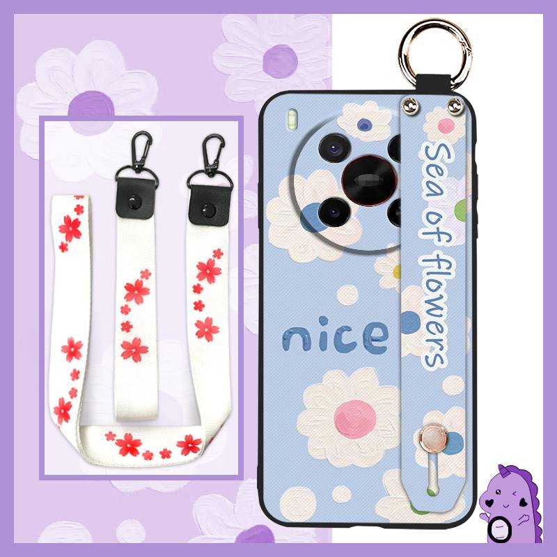 Lanyard Dirt-resistant Phone Case For ZTE Blade V70 Max/Nubia V70 Max Phone Holder Wrist Strap Fashion Design Wristband