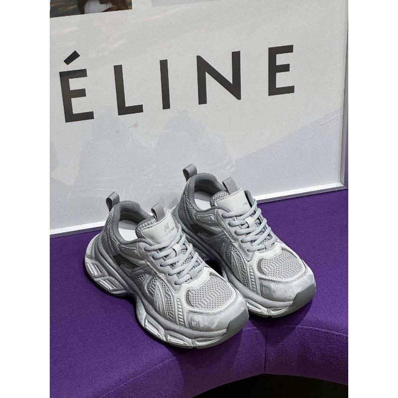 Thick-soled heightening gray dad shoes women's spring new mesh breathable sports shoes lightweight casual shoes