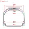 Mounting Frame For Hella 2 To Hella 3R G5/Koito Q5/E46 AL Headlight Lenses BiLED Transition Bracket Adapter Retrofit Universal