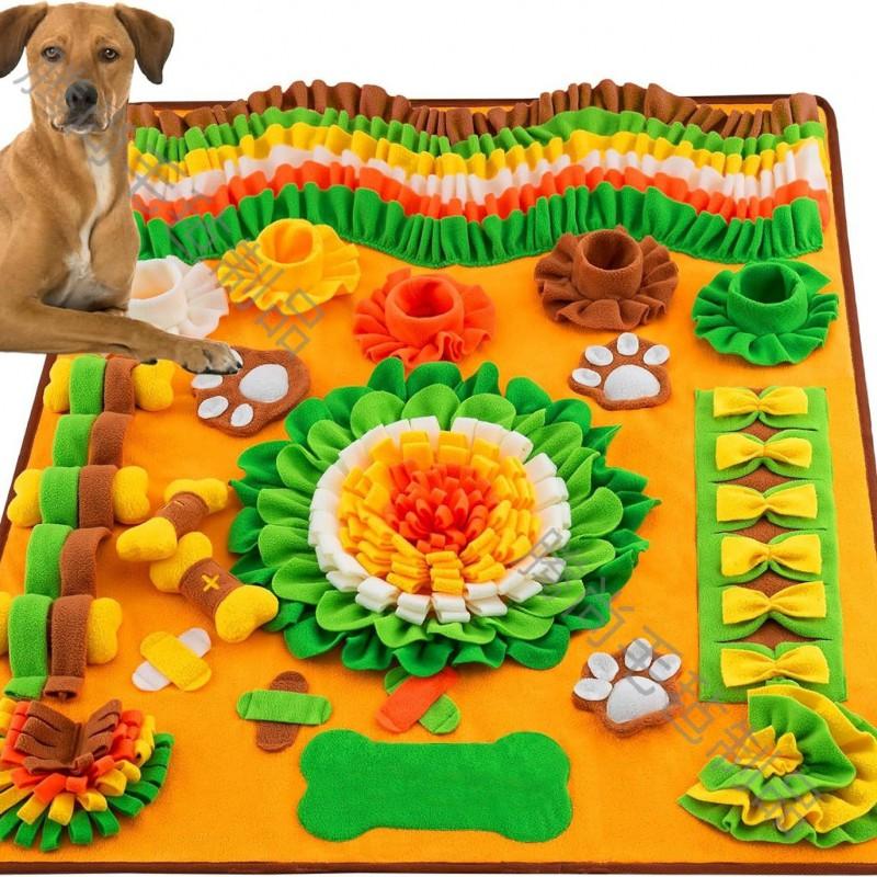 Large Snuffle Mat Dogs - Interactive Scent Training Toy Plush Pet Enrichment Pad 100x80cm