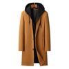 Abrigos Largos Casuales de Lana y Cachemira con Capucha para Hombre, Abrigos Trench, Abrigos de Invierno para Hombre, Chaquetas de Invierno Business Casual