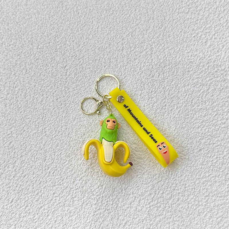 Italian New Brainrot Cartoon Keyring Tung Tung Tung Sahur Car Keychain Funny Meme Anime Cute Key Ring Creative Pvc Pendant Toy