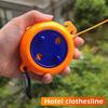 New Retractable No-Drill Hanging Rope with Hooks for Outdoor Camping Hotel Dormitory Portable Travel Clothesline