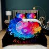 Yin Yang Duvet Cover Set for Girl Boy Children Chinese Ancient Culture Art Polyester Comforter Cover Decorative Gossip Pattern