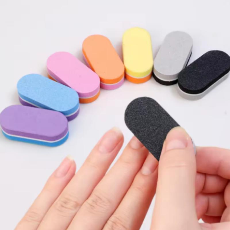 10/50/100pcs mix Nail Supplies Mini Nail Sponge Files Buffer Block Double Side Buffing Gel Nail Polish Manicure Tools Kit