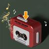 Retro Recorder Fun Music Box Pendant Toy Mini Retro Recordable Tape Recorder Keychain Toy Children's Birthday Gift