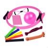11 pieces Pilates Ring and Ball Set Resistance Bands,Portable for Women with Stretching Stap,Workout