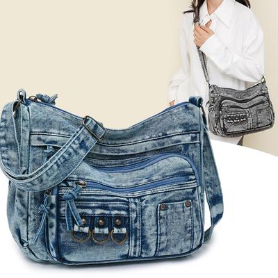 Damen-Umhängetasche, Muttertasche mittleren Alters, große Kapazität, mehrlagige Umhängetasche