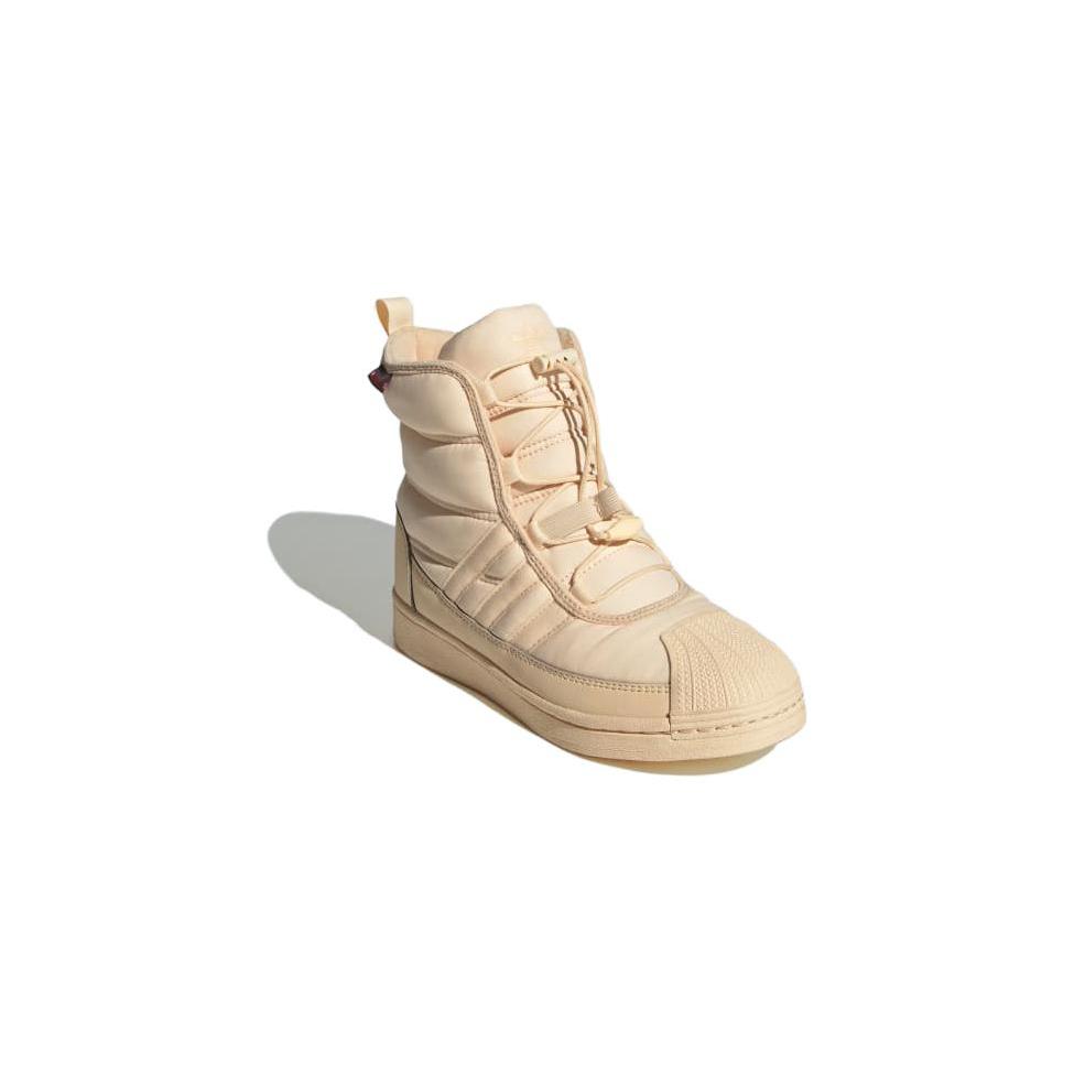 Adidas Originals SUPERSTAR Comfortable Cushioning, Wear Resistant High top Kids' Skateboarding Shoes Sand White IG2564
