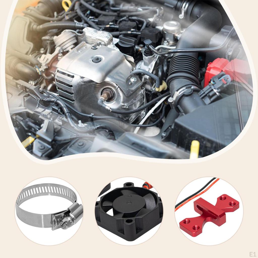 Pp RC Motor Heat Sink Kit 10800RPM for 1/7 1/8 1/10 Scale Vehicles Efficient Sturdy Repair Parts