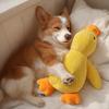 Dog Plush Toy Soft Stuffed Animal Puppy Chew Toy Squeaky Plush Duck Elephant Interactive Play Pet Tug Toy for Puppies Small Breeds Delicate Chewers