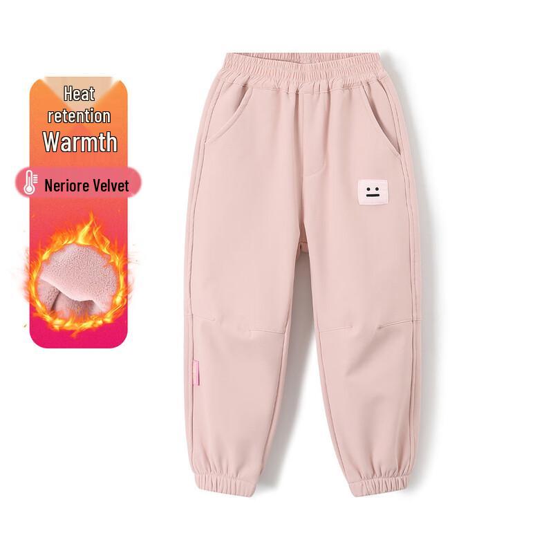 MUNTZJO Kids  Fleece-Lined Softshell Jogger Pants 170