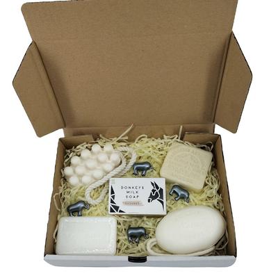 Eselsmilchseife Geschenkbox 5 Seifen - 10 Badeperlen