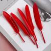 50Pcs Decorative Painting Feather Color Small Straight Knife Kindergarten Handmade Diy Decorative Wings Artwork Creative Art Materials