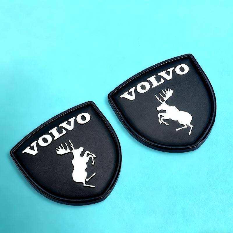 2 Stück Metall Auto Schild Logo Seitenkarosserie Heck Kofferraum Aufkleber Für Volvo AWD V50 S60 XC60 S40 XC40 XC90 V60 S80 S90 V90 V70 T6 T8