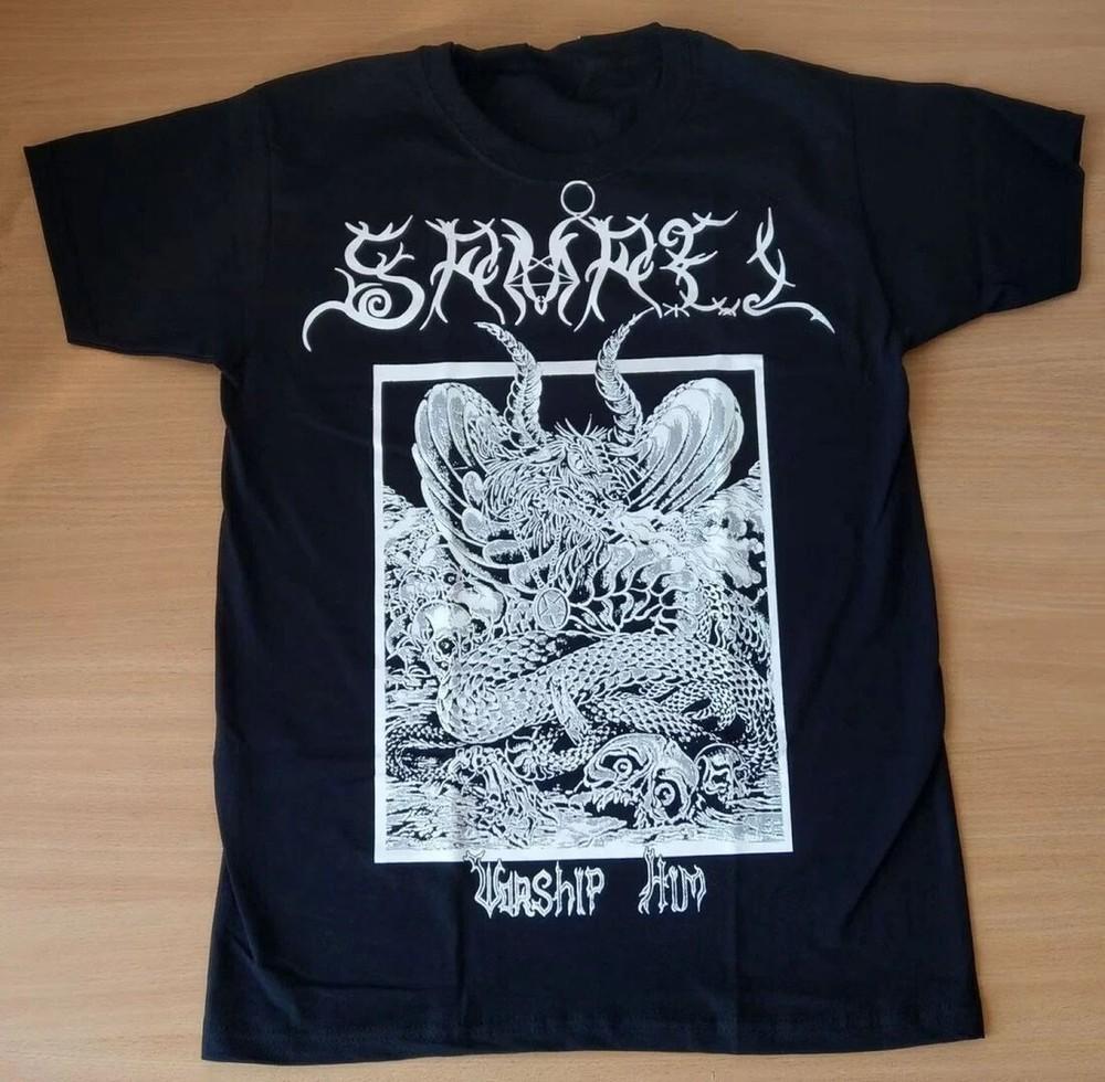 Винтажная футболка группы Samael Унисекс Хлопок Размер от S до 5XL Унисекс Футболка S