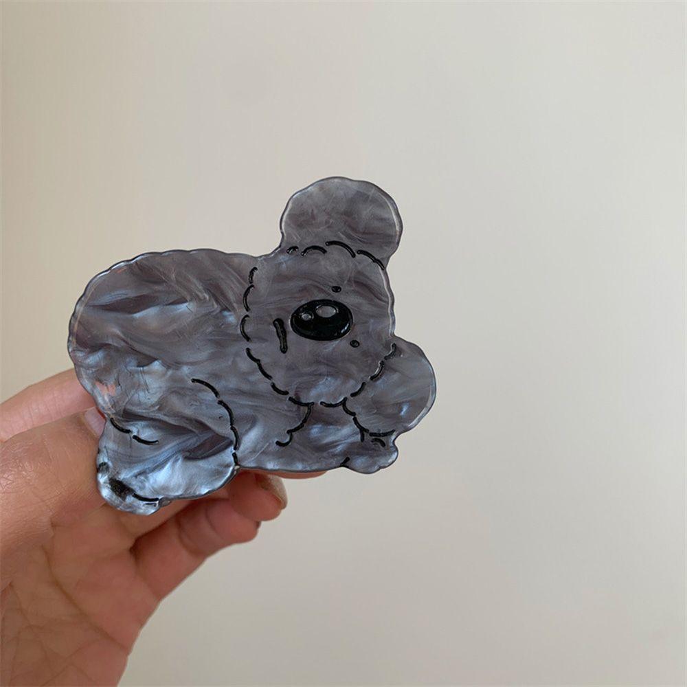 

Face Female Catoon Korean Style Crab Clips Women Hair Clips Koala Hair Claw Hair Accessories серый