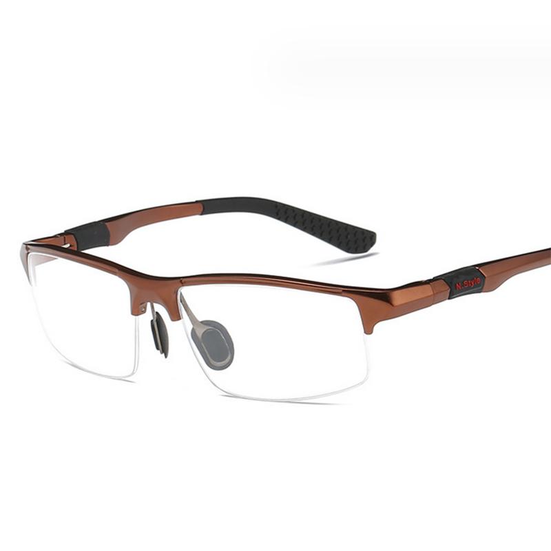 Fashion Sports Eyewear Aluminum Magnesium Half Frame Glases For Outdoor Myopia Prescription 0 -1.0 -1.5 -2.0 -3.0 To -6.0