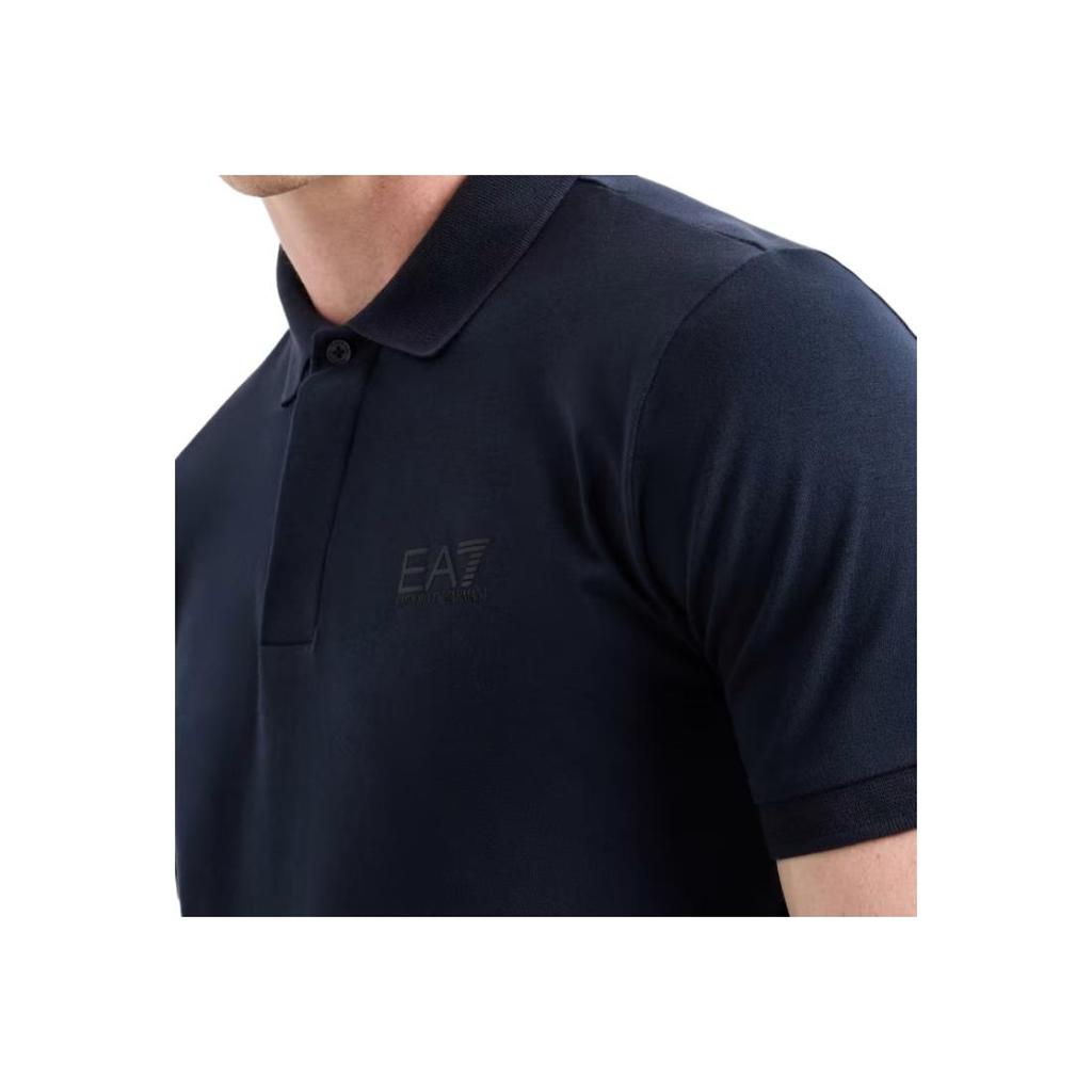 Emporio Armani Ea7 Slim Fit Solid Color Cotton Stretch Polo Shirt Men tops Blue 7M000228-AF10373-UB102