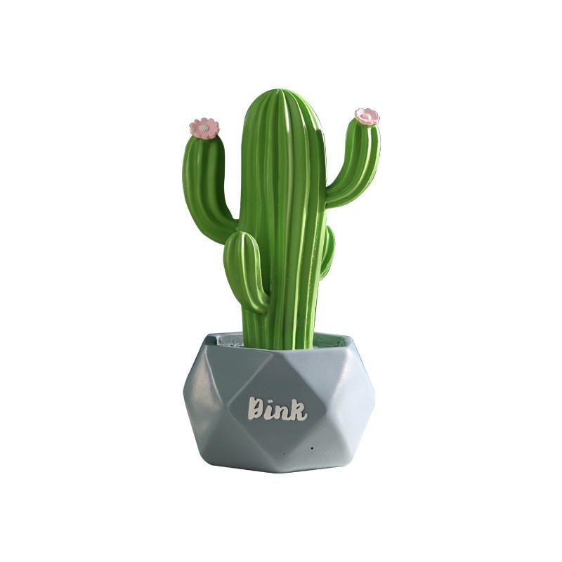 Resin Cactus Ornament For Creative Home Decoration Gift For Childrens Gift Day
