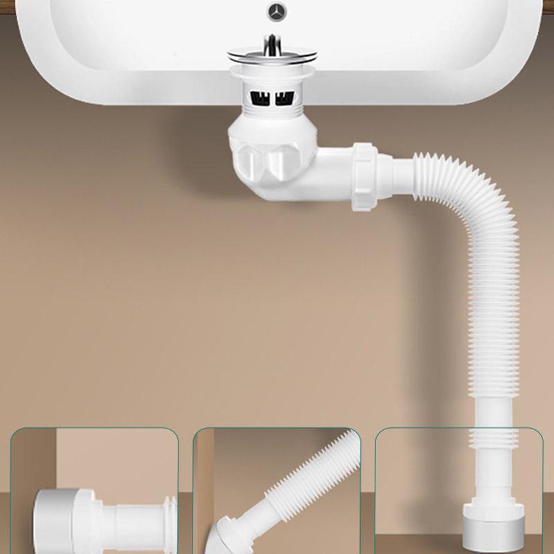 Deodorant Waschbecken Ablaufrohr Teleskopisches Waschbecken Ablaufschlauch Pop-Up Kern Badezimmer Horizontales Ablaufrohr