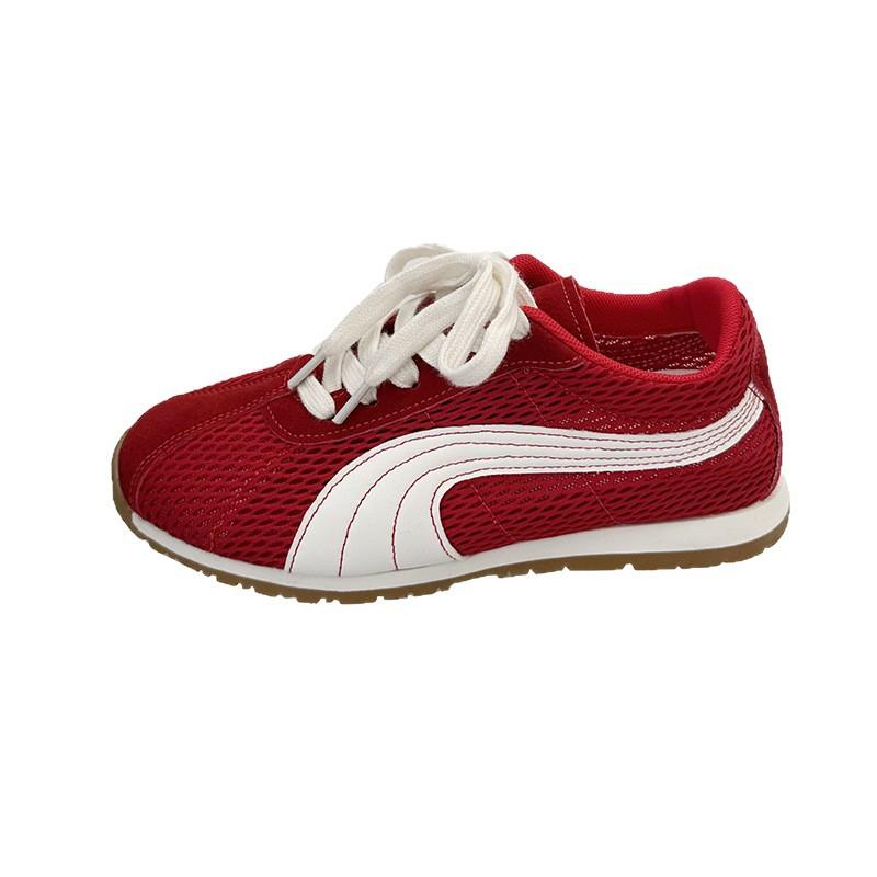 Schaffellversion~ Traubenmutter, die gleichen super atmungsaktiven Mesh-Deutschen Trainings-Kontrastfarben-Schnürschuhe, lässig, vielseitig, hässliche Forrest Gump Schuhe w