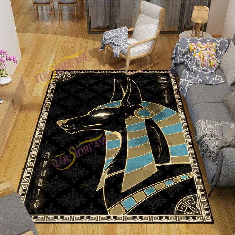 Ancient Egypt Rugs Living Room Decoration Faith Festival Sacrifice Bedroom Living Room Play Area Carpet Wooden Floor Mat Carpet.