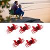 5PCS Simulated Crab Bait Soft Silicone Portable Reusable Artificial Fishing Lure for Angling