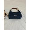 Bag Women's 2025 New Niche Retro Denim Bag with Unique Personality Hong Kong-style Portable Underarm Bag Versatile Oblique Span Bag