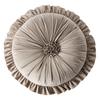 Seat Pillow Ruffle Super Soft Comfortable Touch Full Filling Elastic Decorative Round