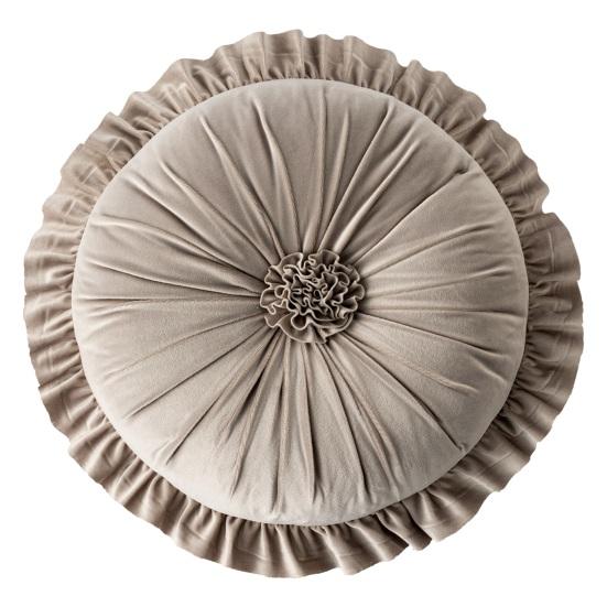 Seat Pillow Ruffle Super Soft Comfortable Touch Full Filling Elastic Decorative Round