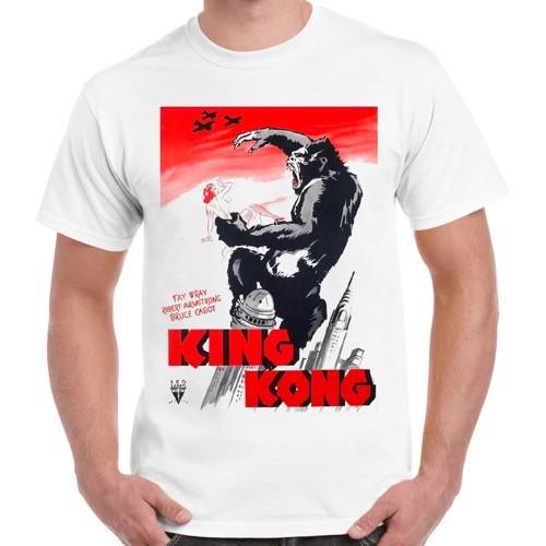 King Kong Poster Monster Movie 30s Cool Gift Vintage Retro Unisex T-Shirt XL