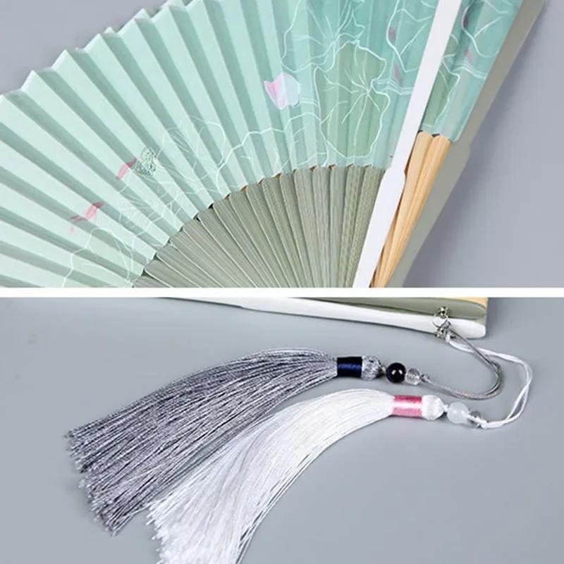 Vintage Chinese Style Portable Folding Fan Party Wedding Dance Hand Fans Summer Bamboo Craft Gift Room Decoration Ornaments New