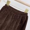 Very Fishy Girls' Winter Ribbed Wide-Leg Trousers (WE592): Thickened for Warmth