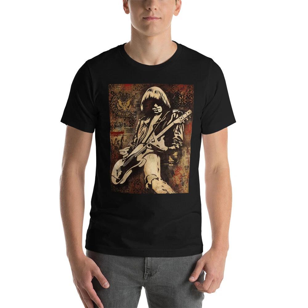 Johnny Ramone T-Shirt Ramones Punk Indie Alternative Rock Bands Unisex Tee Shirt S