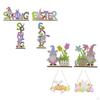 Bunny Easter Decoration Spring Yee Ornaments Wooden Tabletop Ornament Hanging