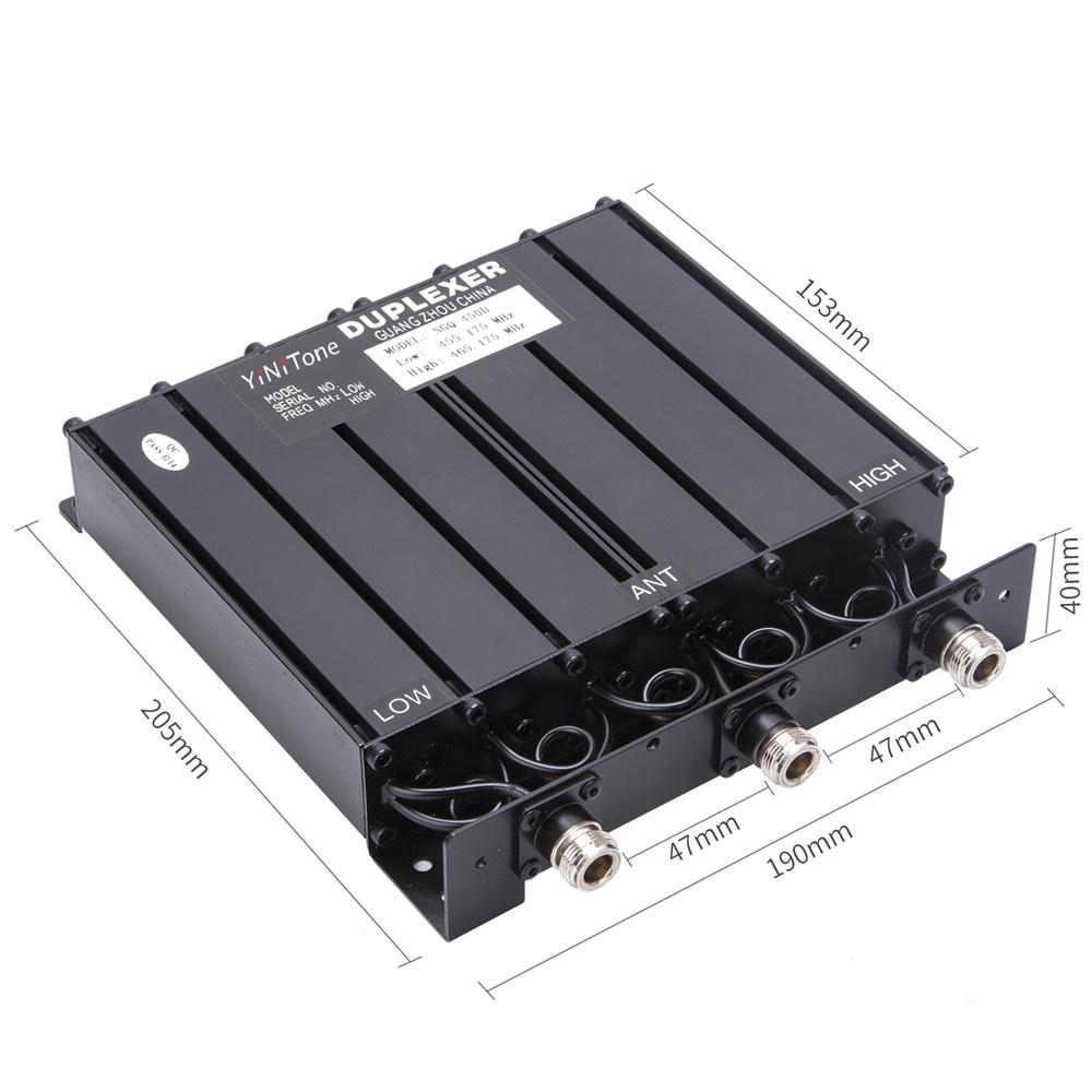 50W UHF 400-470MHz N-Female Customizable Frequency Portable Duplexer