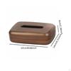 Wooden Tissue Box Cover Holder Office Rectangle Home Decor Countertop Napkin