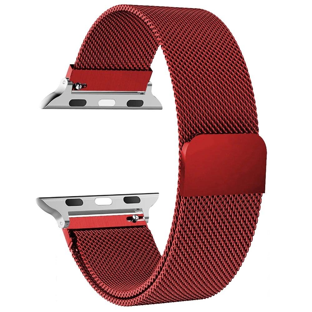 Milanese Loop Band for Apple Watch Strap Ultra 49mm 45mm 44mm 41mm 40mm Metal Wristband Bracelet Iwatch Series 3 4 5 6 7 8 9 SE