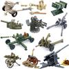 WW2 88mm Flak Gun Cannon Rocket Artillery Military Army War Weapons Soldier MOC Playmobil Model Building Block Children Kid Toy