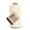 Spool of Recycled Cabled Cotton Yarn - Ecru - 100 M - Ø 2 Mm - 400 G - Made In Europe