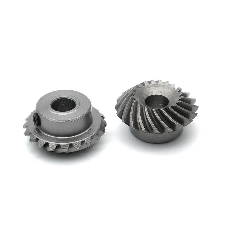 1:1 Spiral Helical Bevel Gear 1M 20T 6/8/10mm Car Model Differential DIY Steel Gear 90 Degree Installation